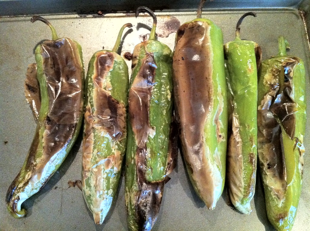 Roast Green Chiles in an Air Fryer
